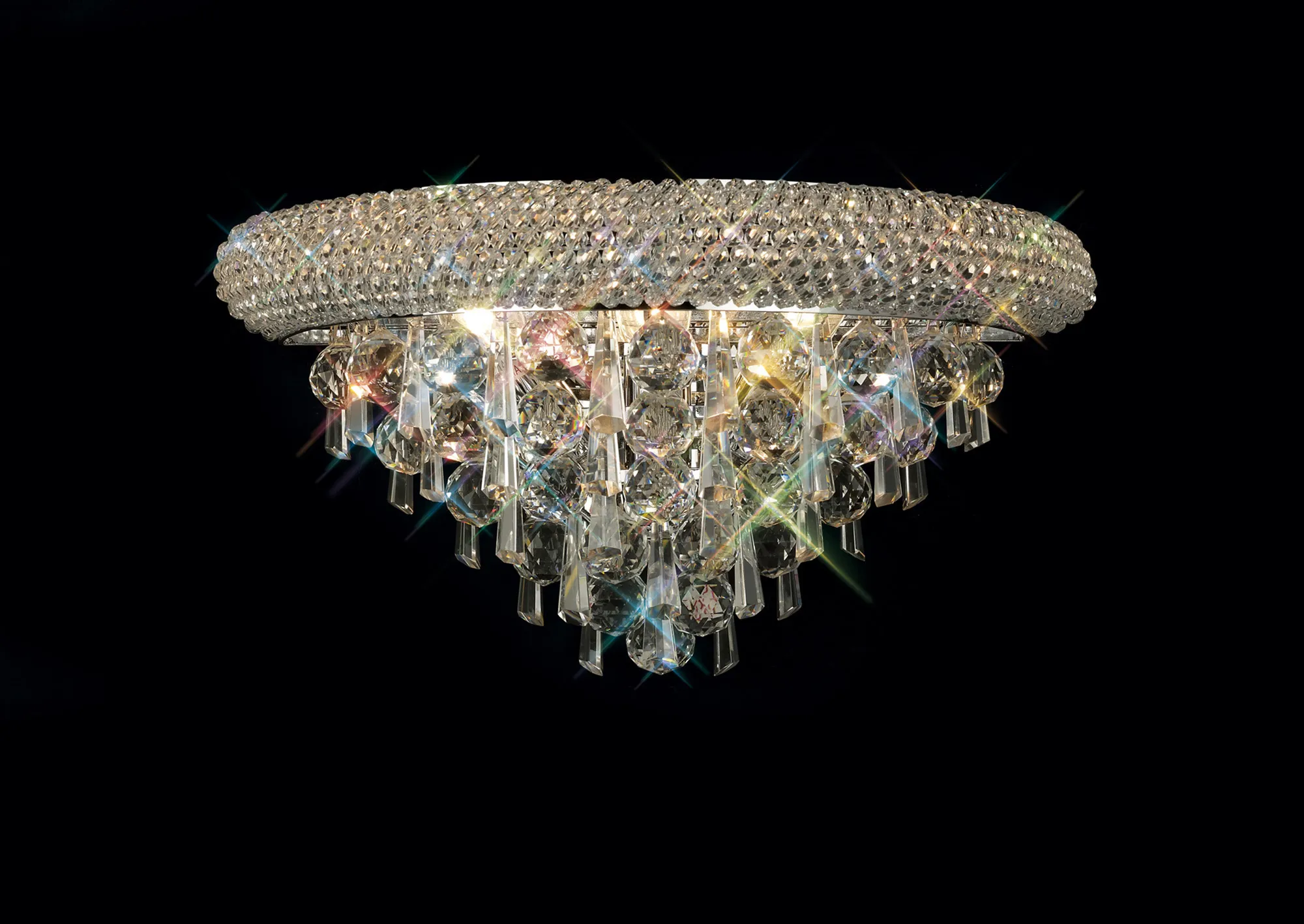 IL31441 Alexandra Polished Chrome Diyas Alexandra Crystal Wall Lamp 3